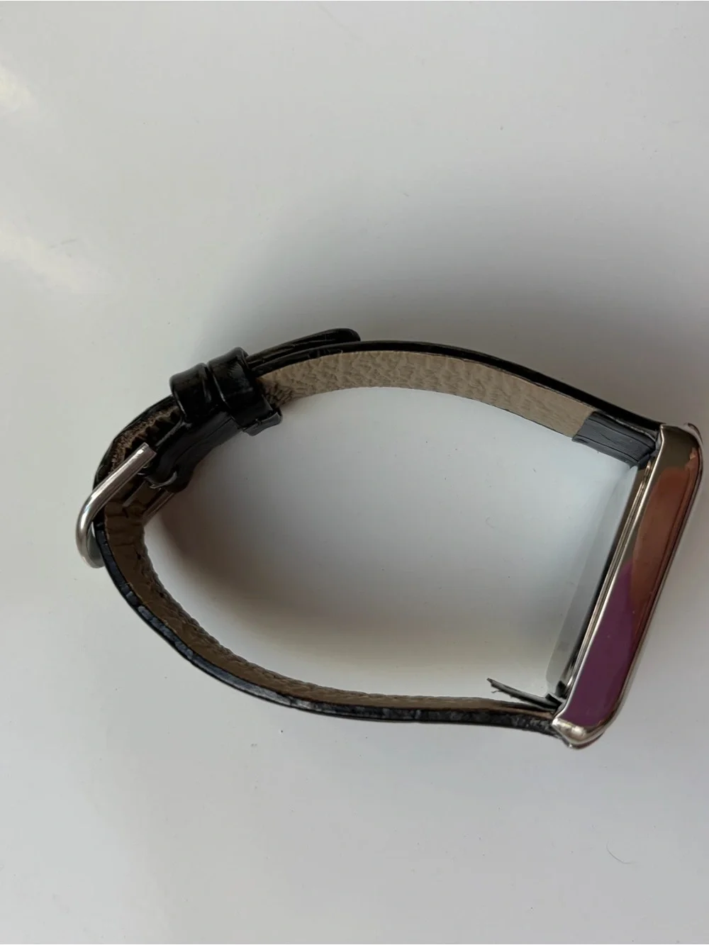 Coldwater Creek Women’s Watch/ 24mm Case/ Black Leather Band/ Works/ New Battery